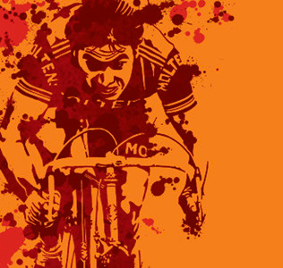 "Cannibal" artprint artprint bicycle bobby dixon cannibal eddy merckx illustration poster