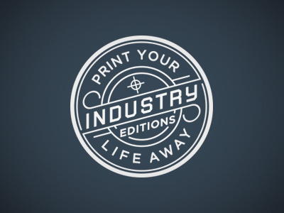 Industry Editions logo austin bobby dixon branding flatstock identity industry logo texas