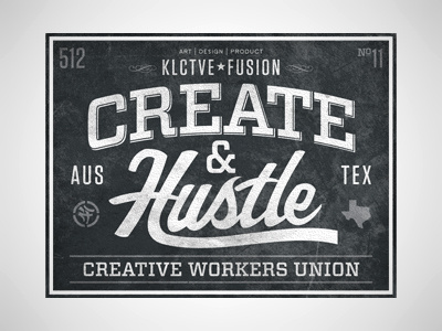 KLCTVEfusion Create And Hustle promo bobby dixon create fusion hustle klctve lettering type typography