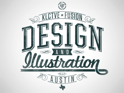 KLCTVEfusion Design and Illustration promo austin bobby dixon design illustration klctvefusion lettering type typography