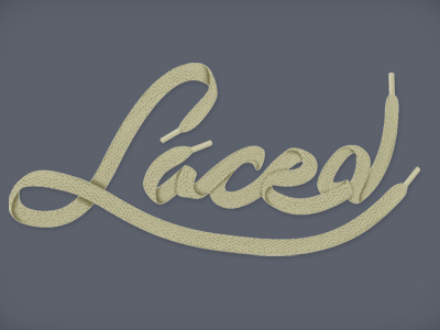 Laced 3-color shirt graphic bobby dixon graphic laced lettering shirt shoelace sneakers type typography