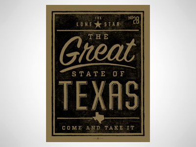 Great State of Texas screen print