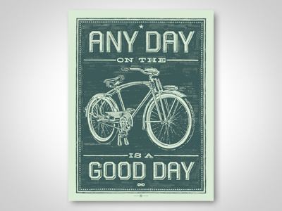 Any Day on the Bike art print