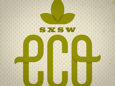 SXSW ECO poster close-up bobby dixon gigposter lettering pattern poster screen print type typography