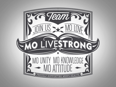 Livestrong Movember graphic bobby dixon branding identity lettering livestrong movember type typography