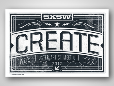 SXSW Poster Artist Meet Up poster