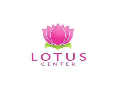 Lotus Center logo second version center flower logo lotus