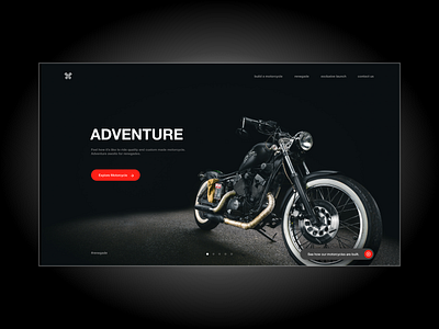 Renegade motorcycles design illustration minimal ui ux web website
