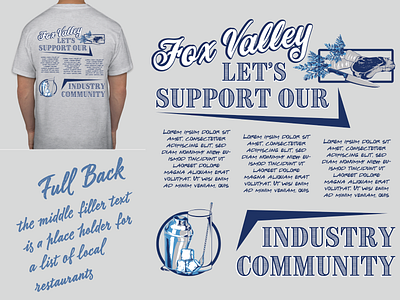 Charity Tshirt - Back apparel charity design illustration industry logo restaurant shirt shop typography vector
