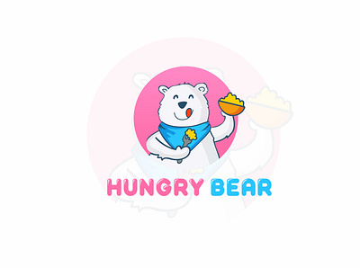 HUNGRY BEAR animation app branding design icon illustration illustrator logo minimal vector