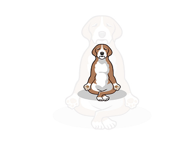 YOGA DOG animation app branding design icon illustration illustrator minimal type vector