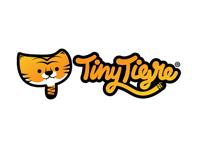 Tiny Tigre Logo clothing icon illustration kids clothing kids logo logo logotype tiger tigre