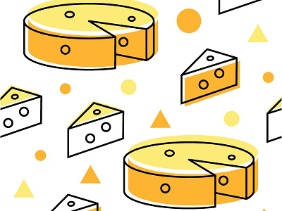 Cheese Seamless Pattern cheese cussion design homedecor orange pattern seamless vector yellow