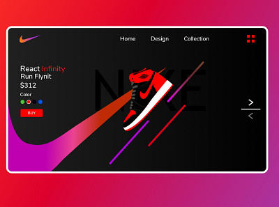 Nike adobexd branding homepage ui uidesign uiuxdesign adobexd uiux uiuxdesign uiuxdesigner webdesig websitedesign