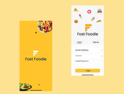 Fast Foodie App UI adobexd app dribbble illustration typography ui uidesign uiuxdesign adobexd uiux uiuxdesign uiuxdesigner