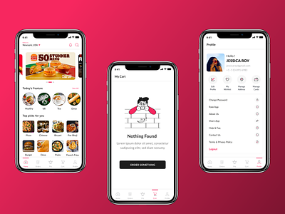 Food App Design adobexd appdesign branding dribbble mobile ui uidesign uiuxdesign adobexd uiux uiuxdesign