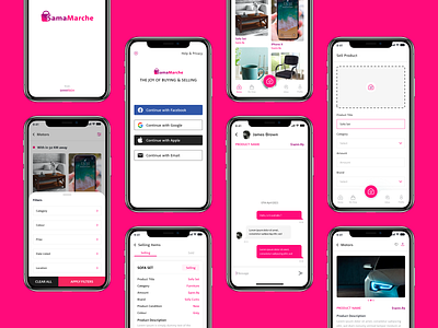 Sama Marche Online Buying - Selling App Design