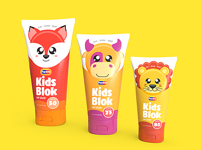 Popsicle Skin Care Packaging branding illustration kids packaging design popsicle product extension skincare