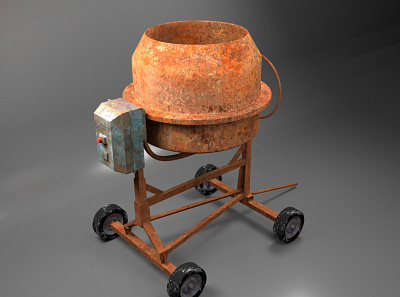 Cement Mixer 3d design maya