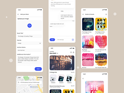 Intercity Book delivery App app design ui