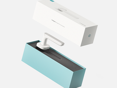 Ujia Smart Handle - Branding box brand guide brand guidelines brand identity branding color palette handle icons industrial design layout design lock logo logotype manual packaging packaging design smart home smart lock typography visual identity