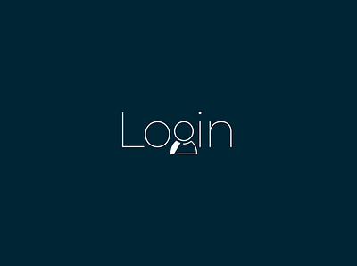 Login Logo adobe illustrator branding design flat graphic design icon logo minimalism minimalist typography vector