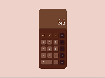 100 Day UI challenge - Day 4 Calculator app branding daily dailyui design illustration ui ux vector