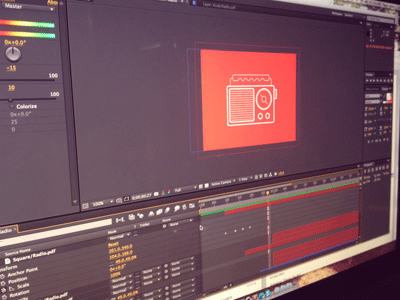 Animation in the Making after effects animated animation gif making slanted shot