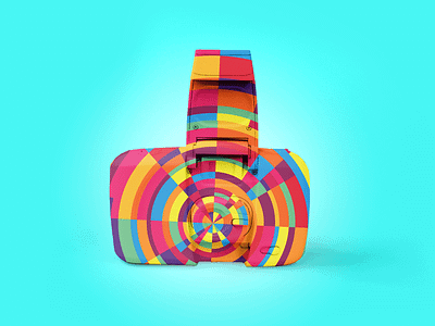 Exploration | Color Explosion + Photography "Hipster Camo No.2"