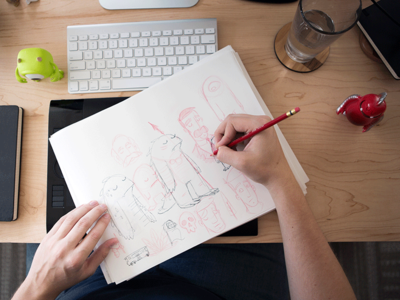 Blog | Illustration Process blog branding design focus lab icon illustration illustrator pen pencil process sketch