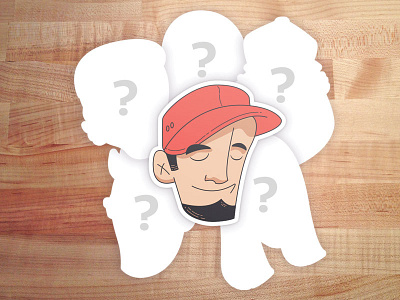 Stickers | Mystery Party of 6 design designers focus lab illustration illustrator mystery rogie series sticker
