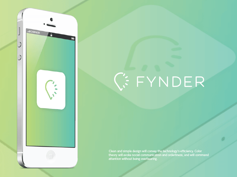Branding | Fynder app branding design focus lab gradient icon iphone logo logotype mark ui
