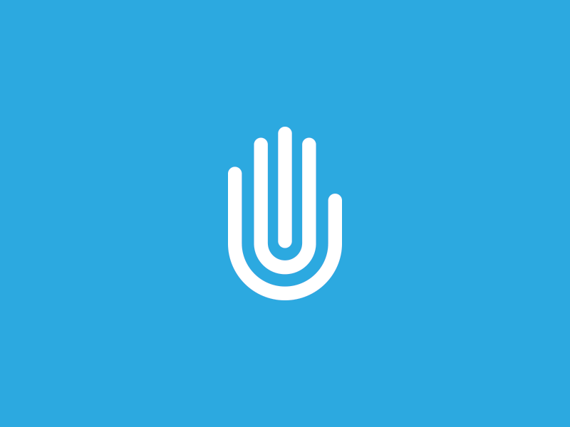 Branding | Hands [GIF] branding color design focus lab hand icon logo mark outline symbol