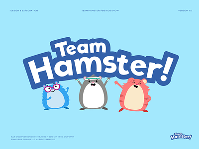 Branding | Team Hamster! Logo for PBS Kids