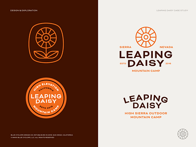 Branding | Leaping Daisy Final 01 branding branding agency branding studio camp camping daisy design flower flower logo freelance illustration agency illustration studio logo logo design vector