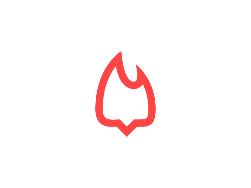 Branding | Exploration "Heated Speech" branding design logo mark icon symbol icons communication heat fire focus lab speech bubble