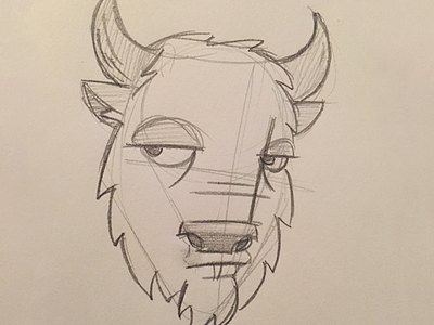 Sketch | Bison with Attitude