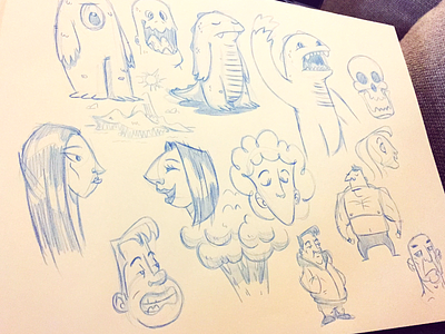 Sketches | Late Night Weekend Fun awesome cartoon creature design doodle fun illustration monster pencil sketch