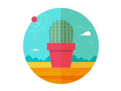 Illustration | "Cacti" abstract cactus color desert design doodle flora illustration illustrator plant west coast