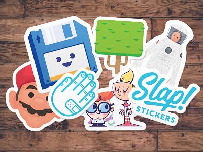 Slap! Stickers | "Sticker Mockup" art avatar awesome california color design doodle fun illustration kickstarter san diego stickers
