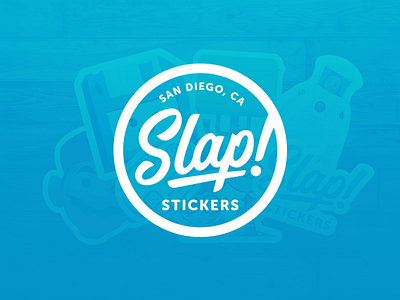 Slap! Stickers | "Welcome to Our Family" artist awesome badge branding design doodle fun illustration lettering project slap stickers
