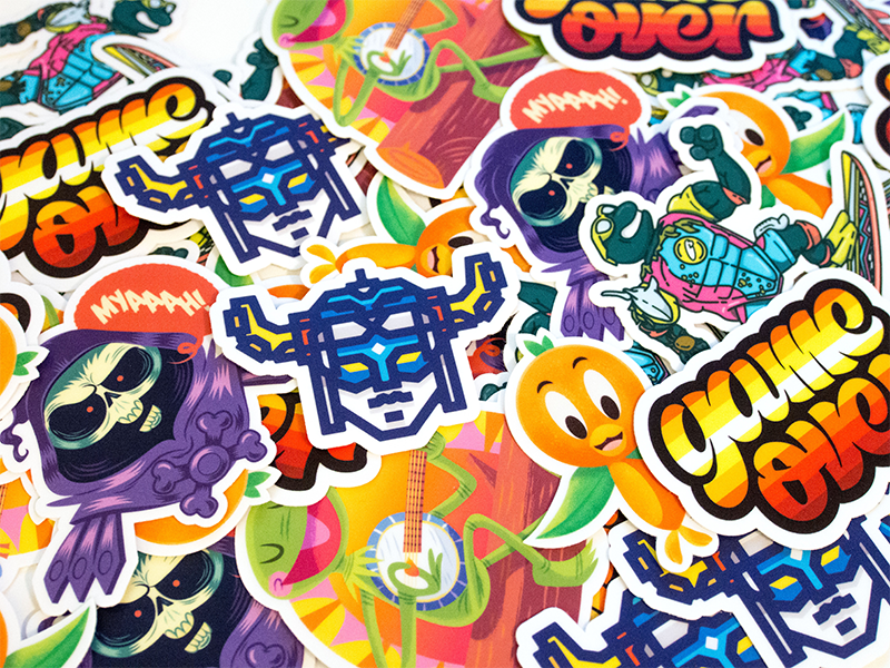 Stickers "First Month of Slap! Stickers" by Rocky Roark for