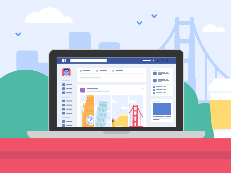 Illustration | "Facebook Anywhere"