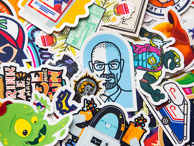 Slap! Stickers | New Member Giveaway! awesome branding colorful design doodle fun illustration slap! stickers slaptastick space stickers