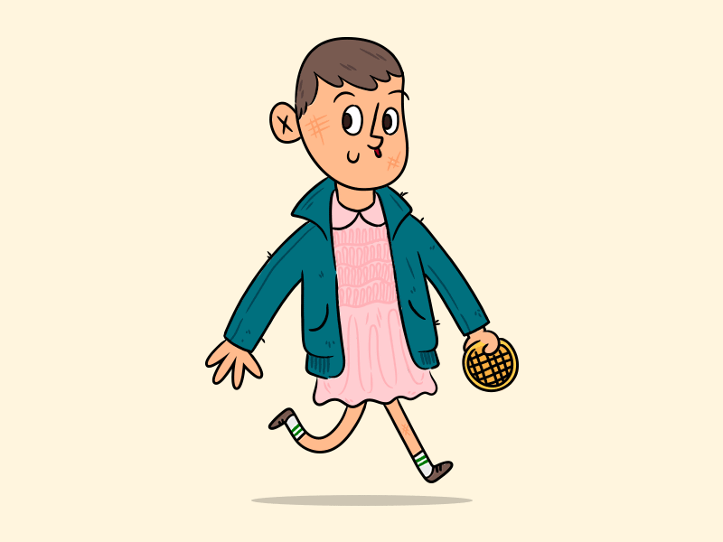 Illustration | "Eleven" design doodle drawing eleven exploration fun illustration illustrator netflix stranger things style work