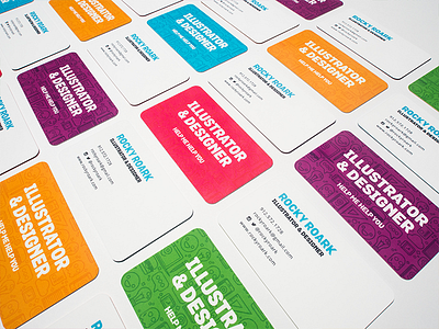Branding | "My New Business Cards" branding business cards colors design doodling freelance fun illustration pattern
