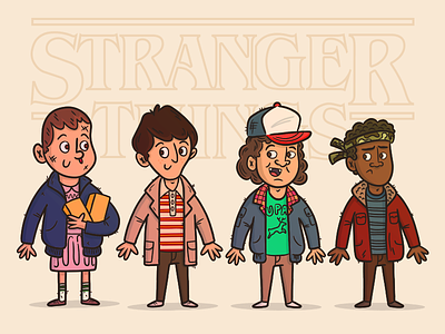 Illustration | "Stranger Things" art artwork character design design doodles fun gallery illustration netflix series stranger things