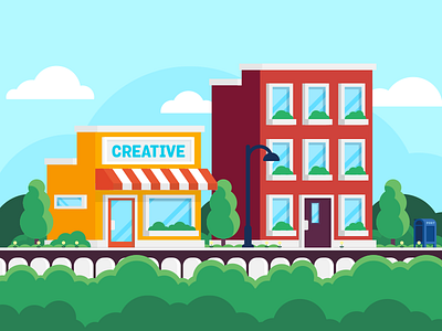 Illustration | Trying out my upcoming product (: cityscape creative market design doodle drawing freelance fun illustration product work