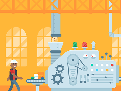 Illustration | "Able Factory" character colorful design doodle drawing exploration freelance fun illustration illustrator style vector