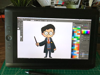 Illustration | "Harry Potter" character colorful design doodle drawing exploration freelance fun illustration illustrator style vector